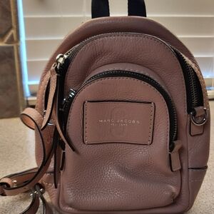 MARC Jacobs Mini Double Pink leather backpack